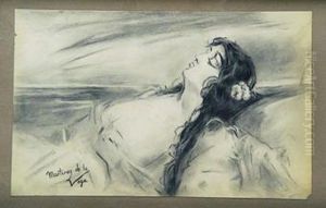 Dama Dormida by Joaquin Martinez De La Vega