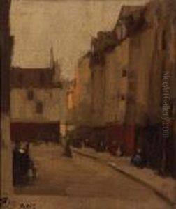 Paris Street Scene by Xavier Martinez