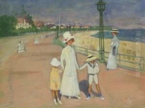 Uferpromenade Mit Personen