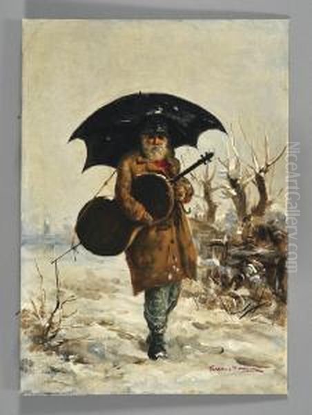 Il Violoncellista Sotto La Neve - view 1