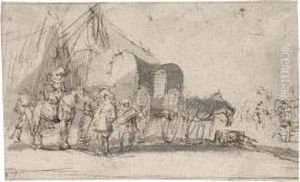 A Military Camp On The Move