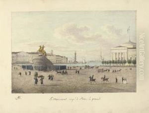 Vues De Saint-petersbourg Dessinees D'apres Nature Et Lithographiees - view 1