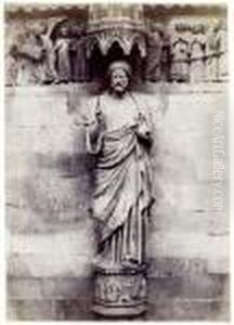 Le Beau Dieu, Cathedrale De Reims by Charles Marville