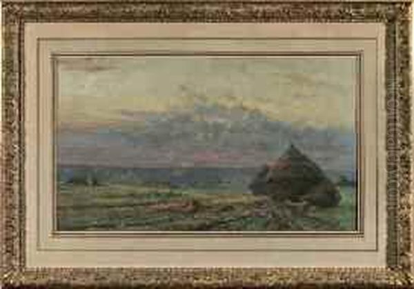 Paysage Aux Meules De Foin - view 1