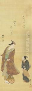 Actor And Assistant by Okumura Masanobu