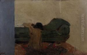 Still-life With A Green Sofa by Herbert Masaryk