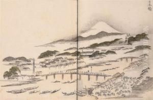 Sansui Ryakuga Shiki [landscapes In The Cursive Picture Style] by Kitao Masayoshi