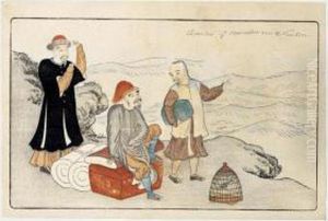 Chinois Des Environs De Nankin Sur La Plage