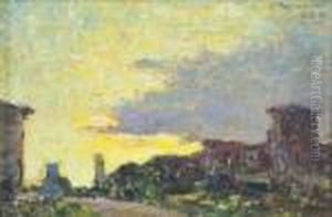 Paesaggio Al Tramonto by Giuseppe Mascarini