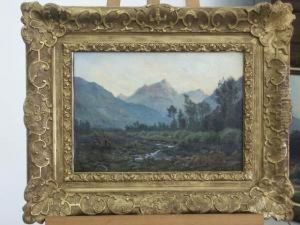 Vue Des Pyrenees by Oscar Louis Mascre