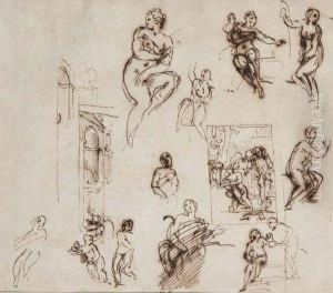 Etude Pour Suzanne Et Les Vieillards by Agostino Masucci