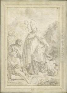 Saint Bernhard by Agostino Masucci