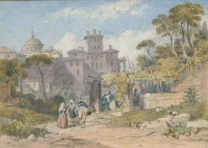 The Chigi Palace At Larigia, Italy by Philip Edward Masey
