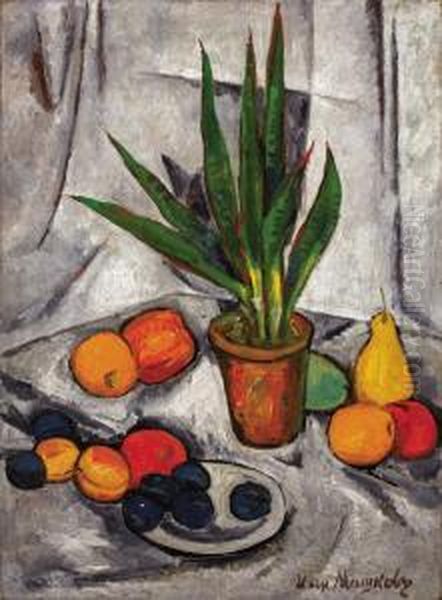 Still Life With Plant And Fruit - view 1
