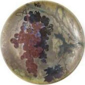Important Plat En Ceramique by Clement Masier