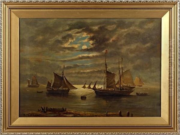 Fishing Boats By Moonlight - view 1