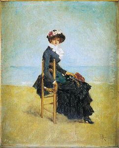 Joven En La Playa by Felip Maso De Falp