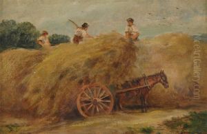 Haymaking by George Hemming Mason