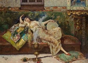 Odalisque by Francisco Masriera y Manovens