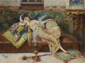 A Harem Odalisque by Francisco Masriera y Manovens