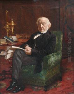 Portrait Of A Gentleman by Pompeo Massini