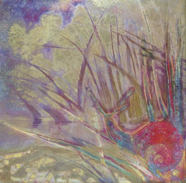 A Luster Glazed Earthenware Plaque - view 1