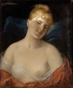 Jeune Femme Au Bustedenude by Benedict Masson