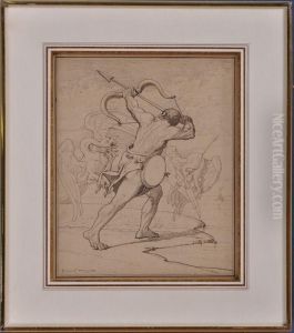 Hercules And The Stymphalian Birds by Benedict Masson