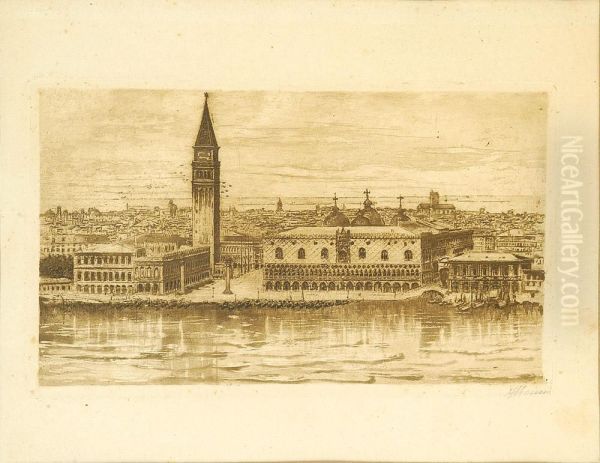 Coppia Di Vedute Veneziane - view 1