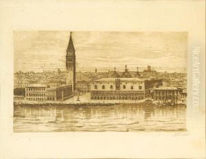 Coppia Di Vedute Veneziane by Egisto Massoni