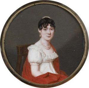 Portrait De Sophie Alric, Nee Bertrand by Firmin Massot