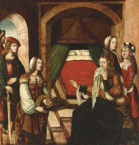 Salome Presenting The Head Of Saint John The Baptist by Master Of Astorga