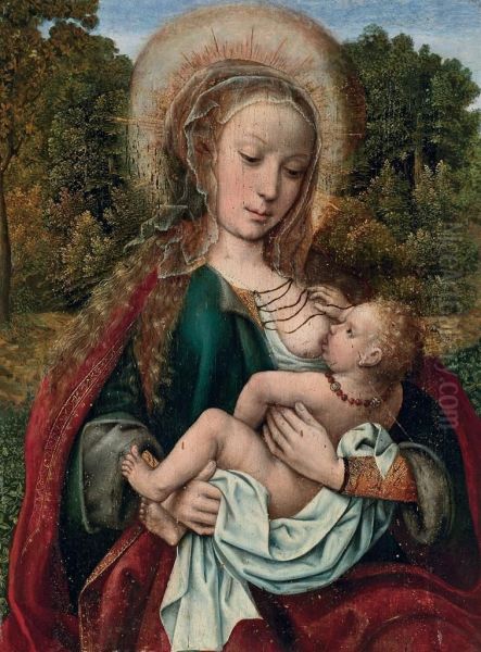 The Virgin And Child In A Garden - view 1