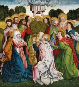 Himmelfahrt Christi by The Master Of Frankfurt