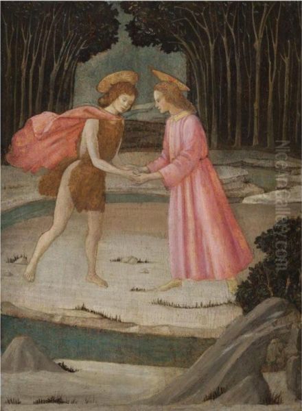 The Meeting Of Christ And Saint John The Baptist In The Wilderness By The River Jordan - view 1