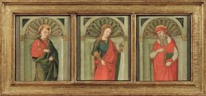 Santo Stefano, Maria Maddalena, San Girolamo by Master Of Marradi