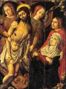 Christ Supported By Angels, With The Virgin Mary And Saint John