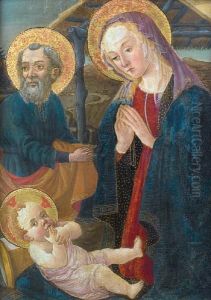 The Holy Family by Master Of San Miniato