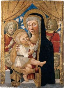The Virgin And Child With Attendant Angels by Master Of San Miniato