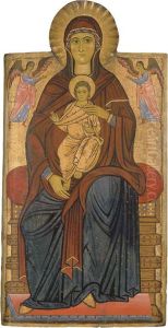 The Madonna And Child Enthroned With Angels by Master Of The Bigallo Crucifixion