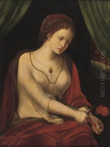 Lucretia by The Master Of The Female Half-Lengths