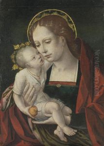 Virgin And Child by The Master Of The Female Half-Lengths