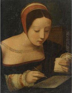 Portrait Of A Lady by The Master Of The Female Half-Lengths