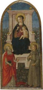 Madonna And Child With Saints Jerome And Francis