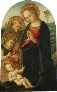 Madonna And Child With The Infant Saint John And Saintfrances