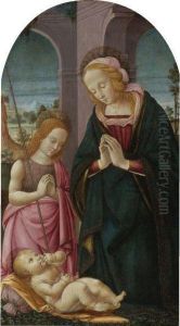 Madonna And The Young St. John The Baptist Adoring The Christchild