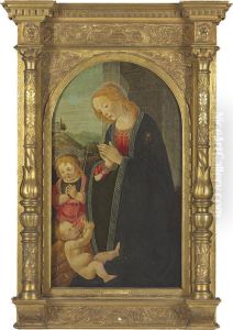 The Madonna And Child With The Infant Saint John The Baptist by Master Of The Fiesole Epiphany