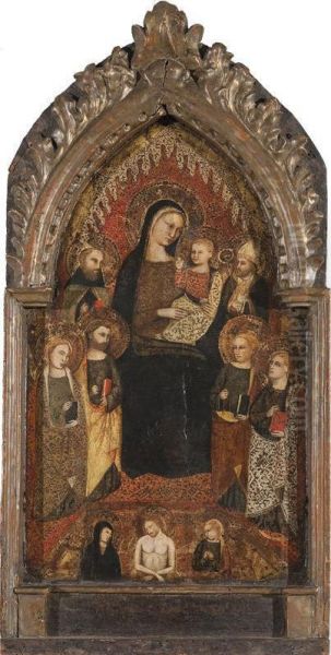 Modonna Col Bambino Tra Santi E Cristo In Pieta - view 1