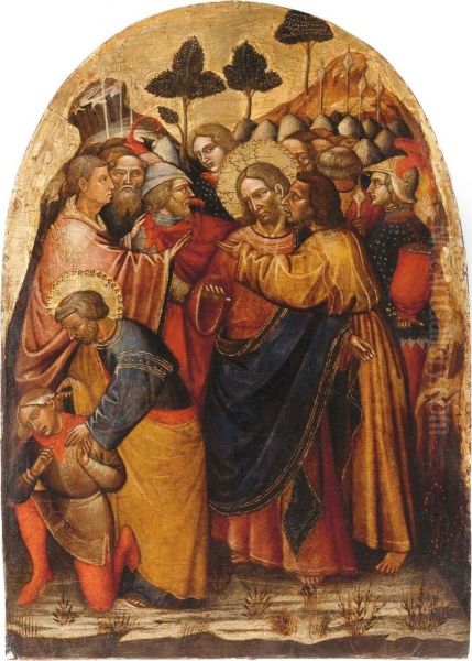 La Cattura Di Cristo Tempera E Oro Su Tavola - view 1