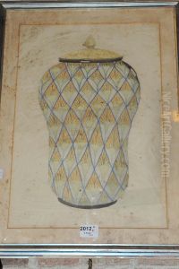 Disegno Preparatorio Per Vaso Con Coperchio by Master Of The Grotesque Vases